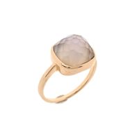 Rose gold ring with moonstone