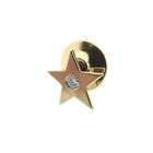 Image 4 of Gold star button with diamond | 0.07 ct.