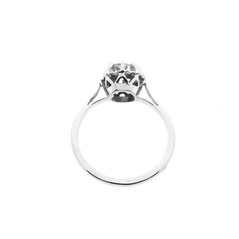 Image 3 of White gold solitaire ring with diamond; 0.43 ct.