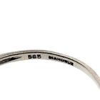 Image 4 of Two-tone gold solitaire ring with diamond; 0.02 ct.