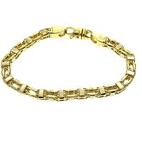 Gold magnum link bracelet | 22.5 cm