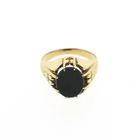 Image 3 of Gold pinky ring with onyx | Men