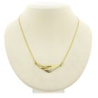 Image 1 of Two-tone gold necklace with fixed pendant and diamond; 0.005 ct.