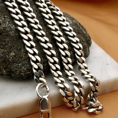 Image 2 of Silver Gourmet Link Chain