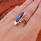 Image 4 of gold ring with amethyst | Vintage