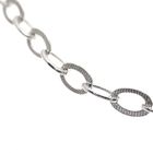 Image 6 of Silver ribbed anchor link chain | 70 cm