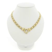 Two-tone gold fantasy link necklace