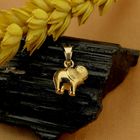 Image 2 of 18K Gold Elephant Pendant | Minimalist