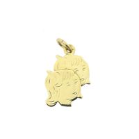 Gold pendant; Gemini