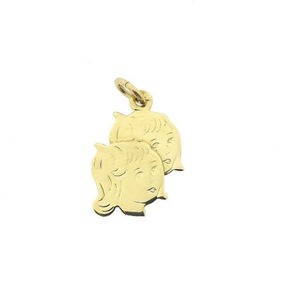 Gold pendant; Gemini Image 1 of Gold pendant; Gemini
