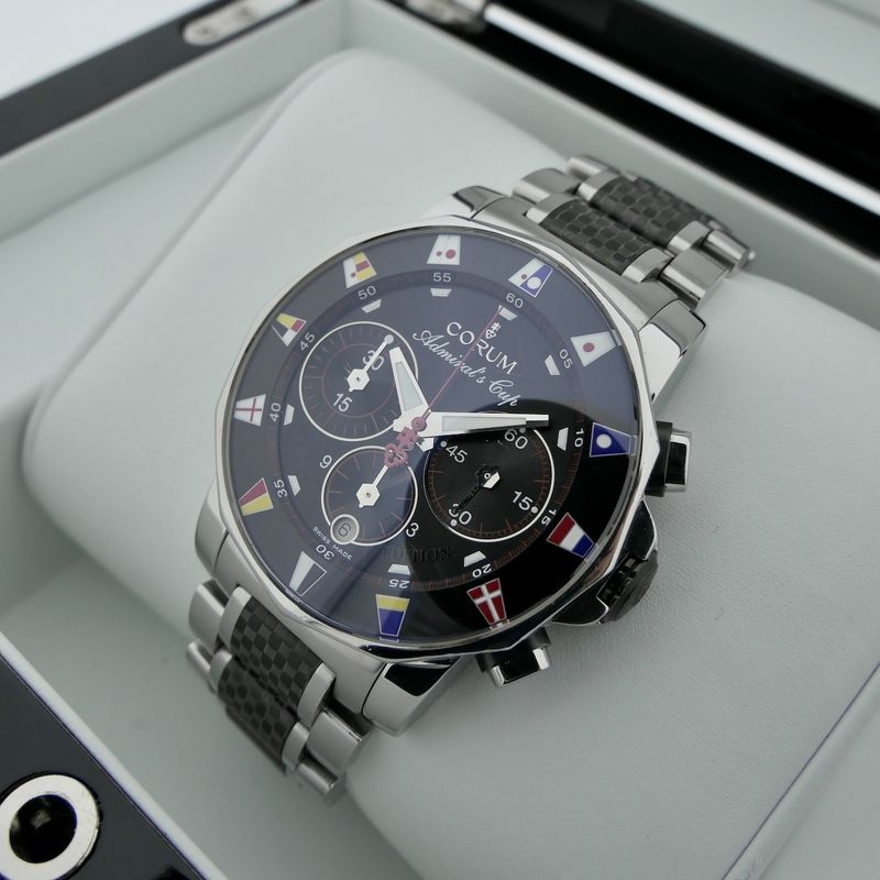 Image 13 of Corum Admiral's Cup Regatta Chronograph 985.631.20; Limited Edition men's watch