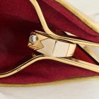 Image 7 of Two-tone gold pinky ring with diamond; 0.08 ct.