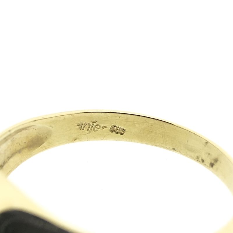 Image 5 of Two-tone gold ring with zirconia