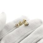 Image 5 of Two-tone gold stud earrings