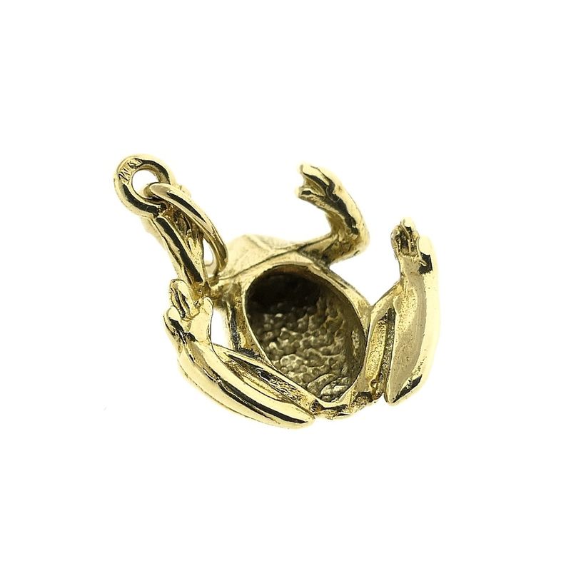 Image 6 of Golden frog pendant.