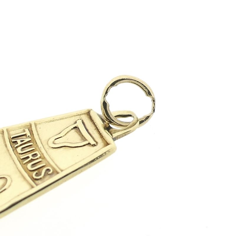 Image 4 of 8 carat Taurus zodiac sign pendant.