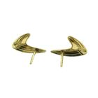 Image 5 of Gold stud earrings with diamond; 0.01 ct.