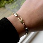 Image 10 of Two-tone gold fantasy link bracelet