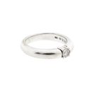 Image 4 of White Gold Solitaire Ring with Diamond; 0.08 ct.