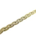 Image 8 of Gold braided foxtail link bracelet | 18.5 cm
