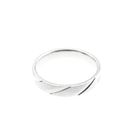 Image 6 of Silver ring with diagonal relief