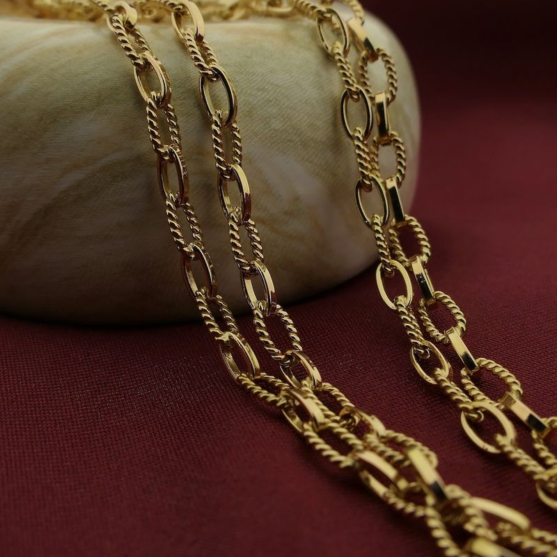 Image 2 of Gold anchor link chain/sautoir