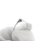 Image 7 of White gold solitaire ring with diamond | 0.05 ct.