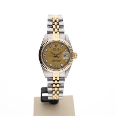 Image 1 of Rolex Lady-Datejust 26mm 69173; 18k. Vintage 18k. gold/steel women's watch with diamonds