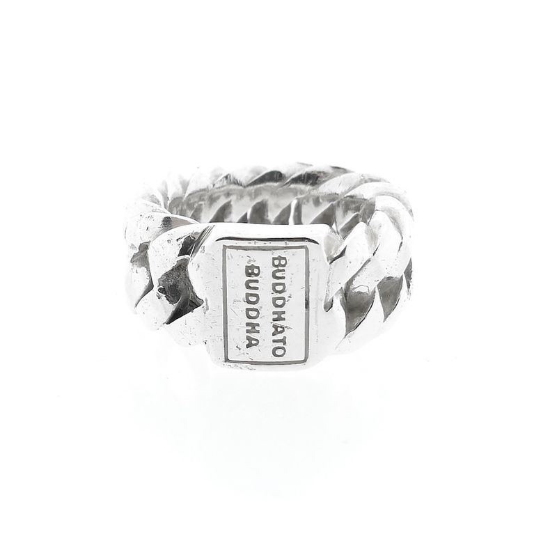 Image 3 of Silver Buddha to Buddha ring | Chain