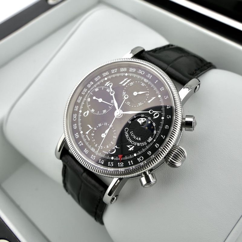 Image 15 of Chronoswiss Lunar Chronograph CH7523; Automatic men's watch with moon phase