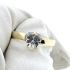 Image 6 of 9 carat solitaire ring with zirconia in heart shape