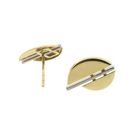 Image 6 of Two-tone gold stud earrings