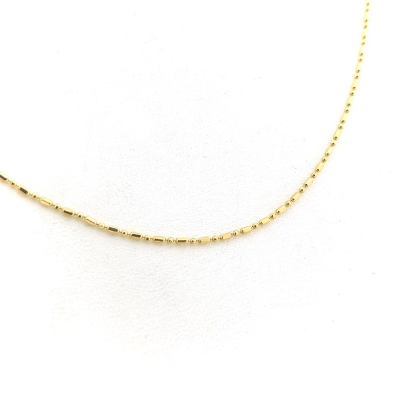 Image 5 of 18K Gold Bamboo Link Chain | 45cm