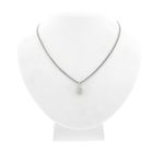 Image 4 of 18 carat white gold pendant with diamond | 0.12 ct.