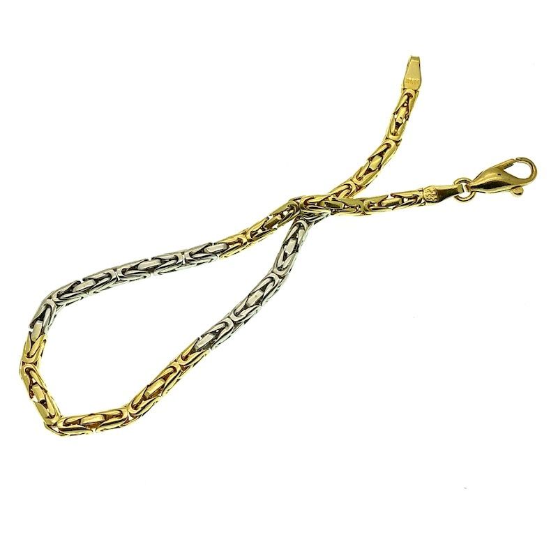 Image 3 of Two-tone gold king bracelet | 21.5 cm