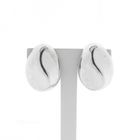 Image 1 of Silver fantasy stud earrings; artistic