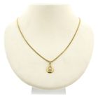 Image 9 of Gold minimalist pendant with zirconia