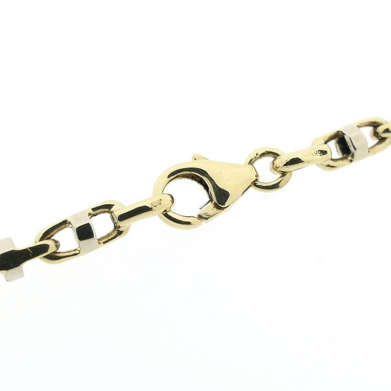 Image 3 of Two-tone gold fantasy link chain