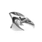 Image 7 of Silver ring with raven skull