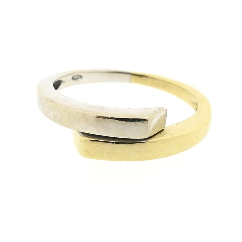 Image 7 of Two-tone gold ladies ring