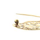 Image 5 of Vintage gold brooch with a floral design