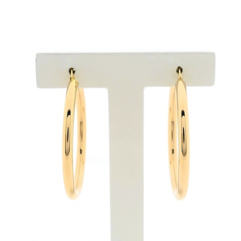Image 1 of Gold earrings | Ø 37.2 mm