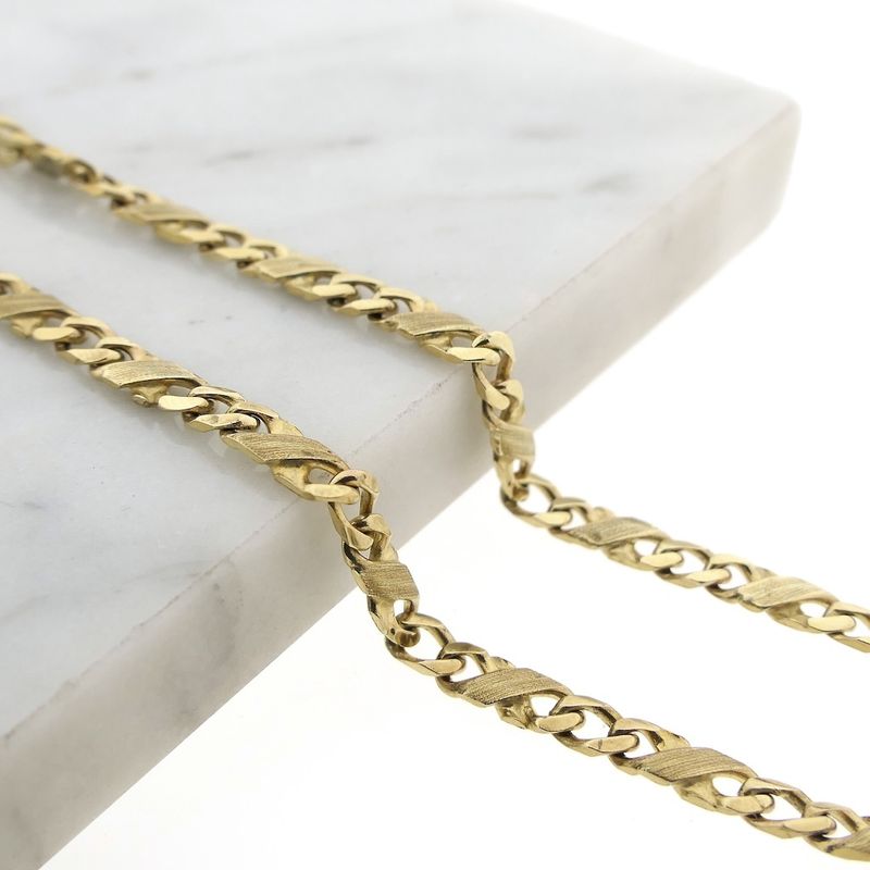 Image 5 of 8 carat Figaro/gourmet link chain