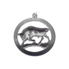 Image 5 of Silver zodiac sign pendant; Taurus