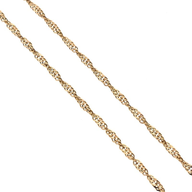 Image 4 of 9 karat Singapore link chain