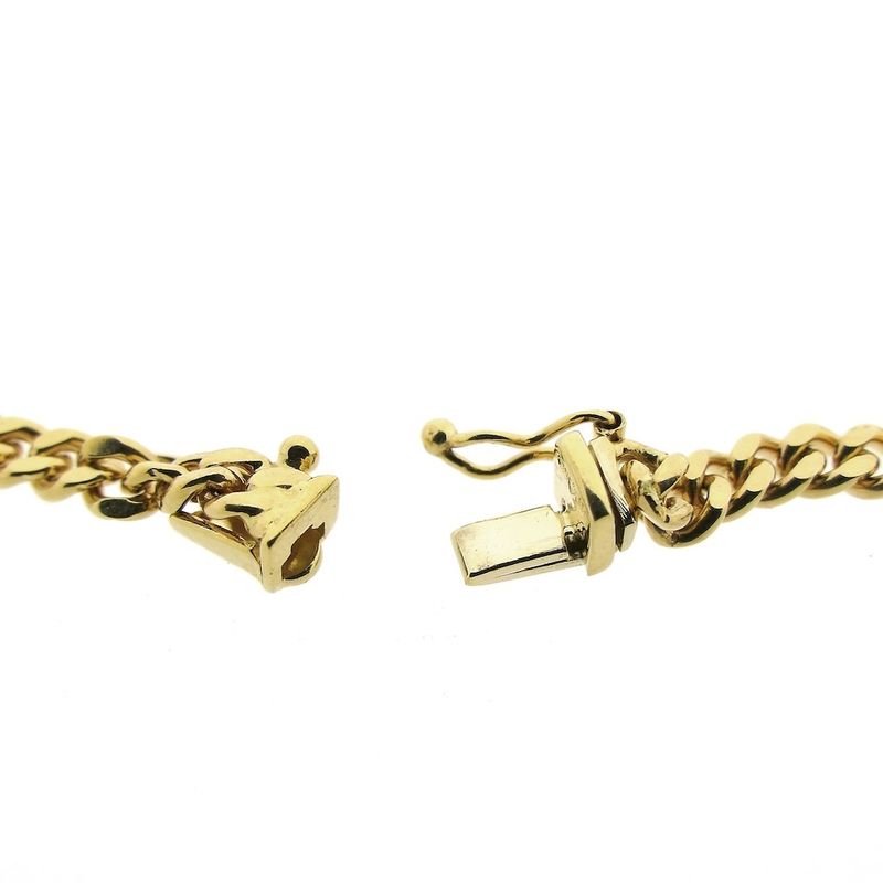 Image 4 of Sturdy gold gourmet link chain | 56 cm