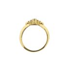 Image 8 of Gold entourage ring with diamonds; 0.18 ct.