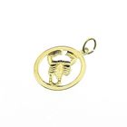 Image 4 of Gold zodiac sign pendant; Scorpio