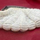 Image 12 of Antique purse with silver handle and glass beads | 19th century