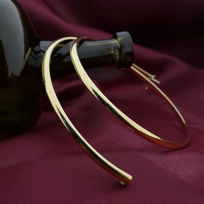 Gold Omega link necklace | 43 cm Image 2 of Gold Omega link necklace | 43 cm